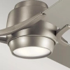 Lampa sufitowa z wentylatorem Zeus nikiel KLF-ZEUS-60-BN 12W 4000K