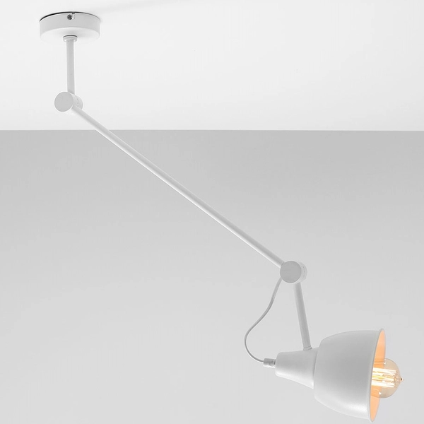 Sufitowa lampa industrialna AIDA 814PL_G ADX regulowana metalowe loft białe