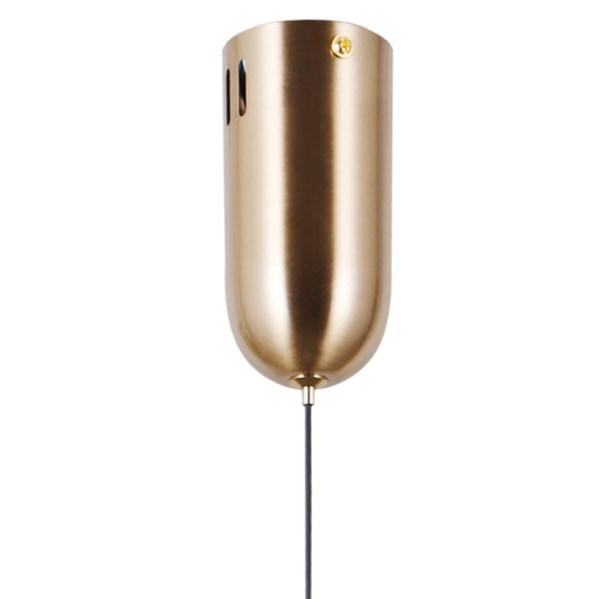 Wisząca lampa do salonu Montiela PND-34374-1-HBR LED 5W 3000K złoty biały