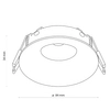 Oczko wpustowe okrągłe Eye 3500 TK Lighting do łazienki metalowe białe