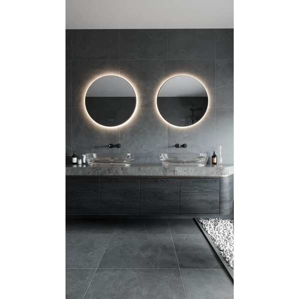 Okrągłe lustro do łazienki MIRROR W0387 LED 22W 3000-5000K IP44 ściemnialne