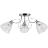Szklana lampa przysufitowa 8962/3 8C crystals chrom