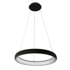 Wisząca lampa okrągła Alessia LED 50W 3000K ring do salonu czarny