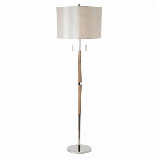 Lampa podłogowa do czytania Altesse ALTESSE-FLNI drewniany biały
