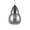 Loftowa lampa wisząca Tesa MDM2358/1A szklana do salonu przydymiona chrom