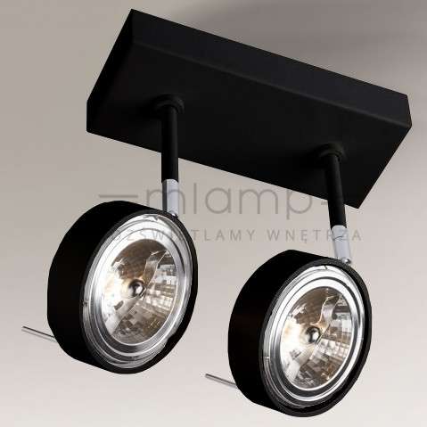 Plafon LAMPA sufitowa FUSSA 2219 Shilo metalowa OPRAWA reflektorowa SPOT regulowany jerry czarny