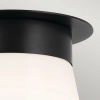 Szklana lampa sufitowa Albers KL-ALBERS-F-T-BK stożkowa czarna