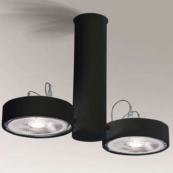 LAMPA sufitowa NATORI 2261 Shilo reflektorowa OPRAWA metalowa SPOT regulowany czarny