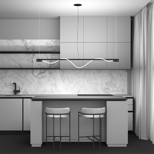 Lampa wisząca Rosa MOD166PL-L20G3K LED 21W 3000K podłużna złota