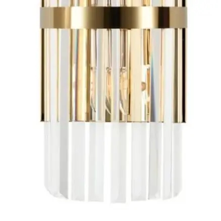 Kinkiet glamour Glitter DW917 gold Step do jadalni kryształowy złoty