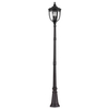 Zewnętrzna lampa stojąca FE-EB5-L-BLK słupek IP44 czarny