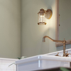 Zewnętrzny kinkiet ścienny Ashland Bay QN-ASHLANDBAY1-NBR-BATH Quintiesse IP44 mosiądz