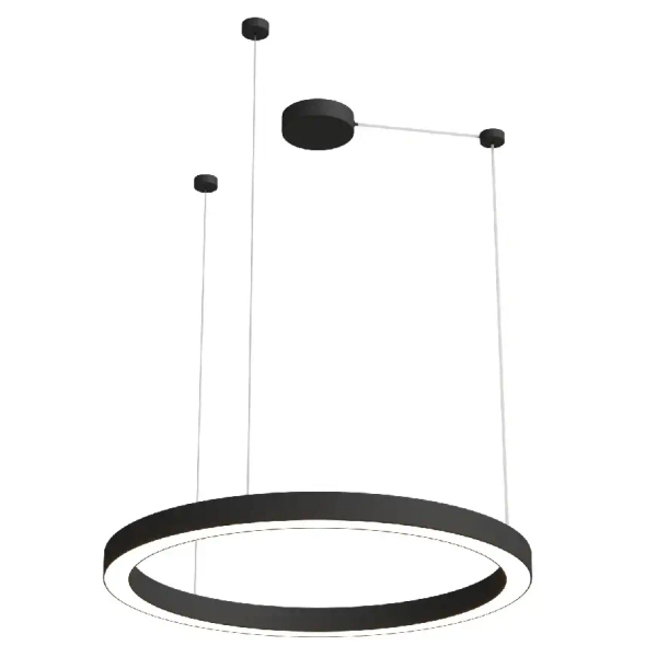 Salonowa lampa wisząca Aurum M PL0116-90-CCT-BK LED 38W CCT ring czarny