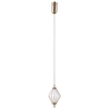 Druciana lampa wisząca Sevil PND-34403-1-HBR LED 5W 3000K diament złoty