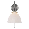 Sypialniana lampa ścienna Hadano HAD0761-09 ceramiczna chrom biały