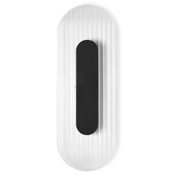 Ryflowana lampa ścienna Riflo RIWA62002 LED 3W 3000K czarna