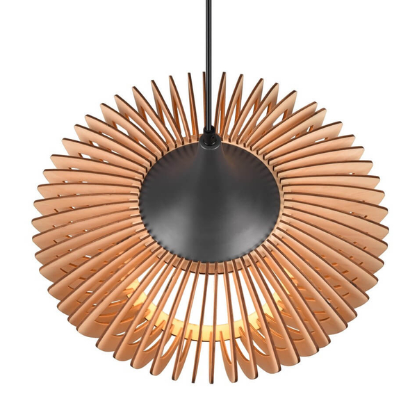 Lampa wisząca nad stół COLINO 315900142 drewniany antracyt