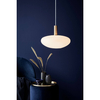 Szklana lampa wisząca do jadalni Alton 48973001 biały złoty