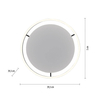Nowoczesny plafon pokojowy Ritus 15391-13 Just Light LED 20W 3000K nad stół czarny
