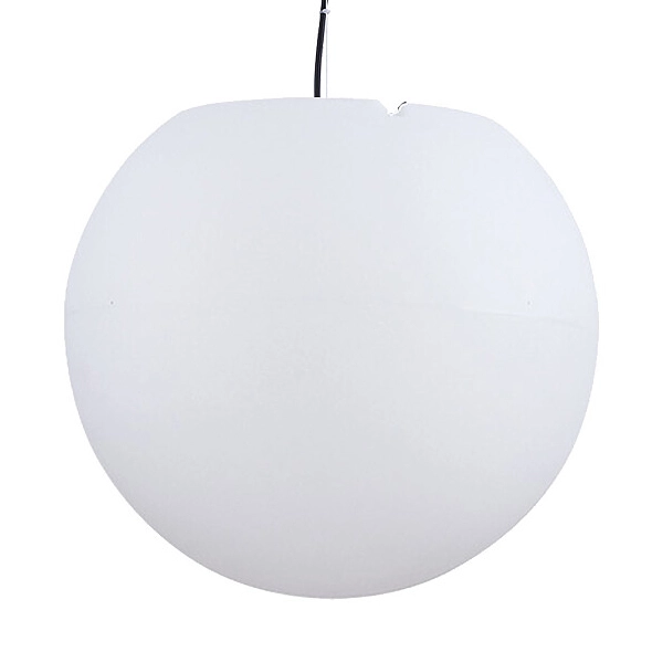 Ogrodowa lampa wisząca Cumulus 9607 kula na taras outdoor biała