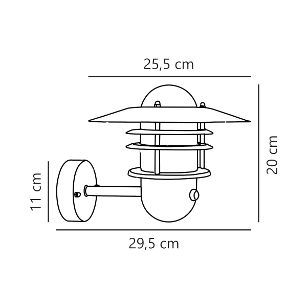 Ścienna lampa na elewację Agger 74501031 IP54 retro cyna