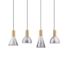 Designerska wisząca lampa SARDUNO LE45140 LED 27W 3000K złota szara