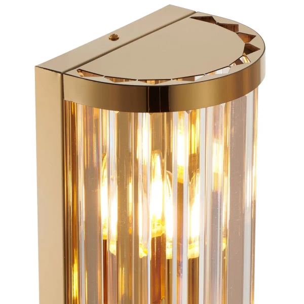 Lampa ścienna glamour EXELLENT ST-88022W przezroczysta złota