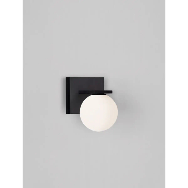 Kulista lampa ścienna CELANTO LE75143 LED 9W 3000K kula ball biała czarna