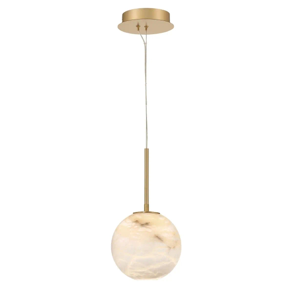 Wisząca lampa Kepler QN-KEPLER-1P-S-BG LED 10W 3000K kulista złoty biały