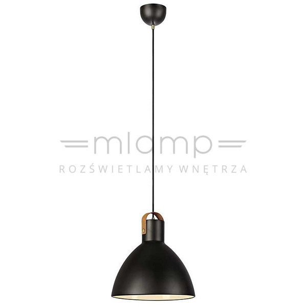 LAMPA wisząca EAGLE 106550 Markslojd metalowa OPRAWA zwis kopuła czarna