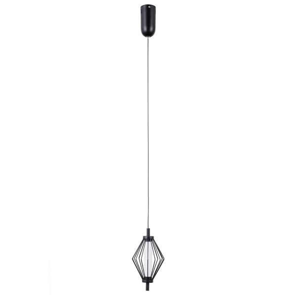Lampa wisząca diament Sevil PND-34403-1-BK LED 5W 3000K druciana czarny