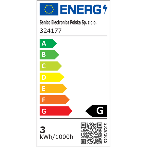 Taśma ledowa z zasilaczem zestaw 2m 324177 LED 9W 4000K 24V IP65 biała