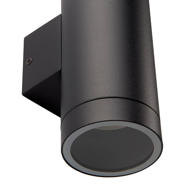 Łazienkowa lampa ścienna góra-dół Palin XL 98438 tuba metalowa IP44 czarna