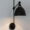 Ścienna LAMPA industrialna CURICO LE41988 Luces Exclusivas metalowa OPRAWA kinkiet regulowany czarny