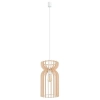 Wisząca lampa ekologiczna Kymi A 10570 klatka drewniana