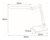 Srebrna lampa kierunkowa Mica K-BL1207 LED 10W CCT metalowa na biurko
