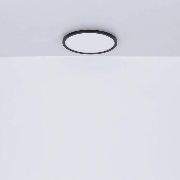 Łazienkowa LAMPA sufitowa SAPANA 41562-18B Globo minimalistyczna LED 18W 3000K okrągły plafon IP44 czarny