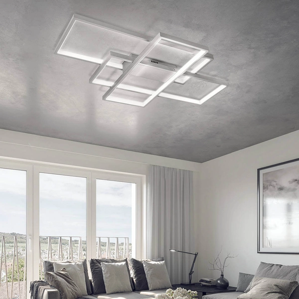 Sufitowa lampa 657 Domeno LED 80W 3000K-6000K z pilotem szara