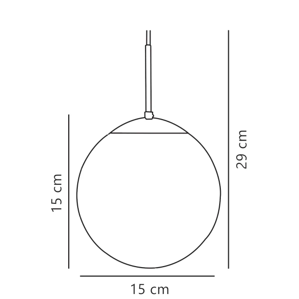 Kulista lampa wisząca do salonu CAFE 39553001 szklana biały srebrny