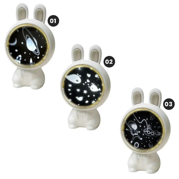 Dziecięca lampa stołowa Kosmonauta ML2262 LED 4W CCT królik biały