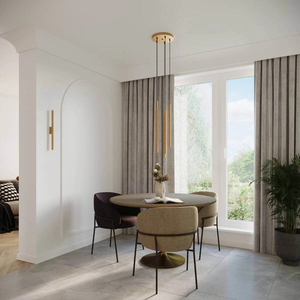 Kinkiet naścienny Pastelo SL.1179 podwójny do holu złoty