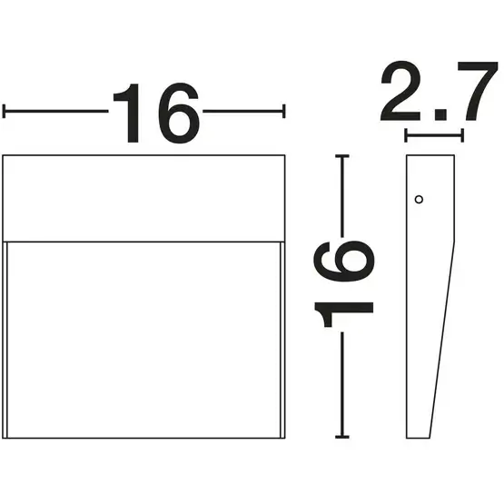 Naścienna lampa zewnętrzna LORCENA LE75298 LED 5W 3000K IP54 brązowa