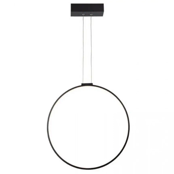 Wiszący pierścień lampa 1612 LED 24W 3000K ring do salonu czarny