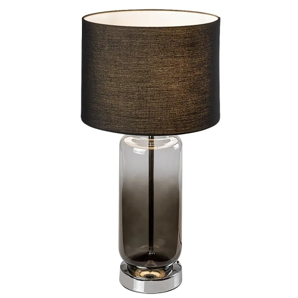 Nowoczesna stołowa lampa Rien 74049 szklana tuba ombre czarny