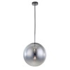 Skandynawska LAMPA wisząca PALLA LP-2844/1P CH Light Prestige loftowa OPRAWA szklany ZWIS kula loft ball srebrna przezroczysta