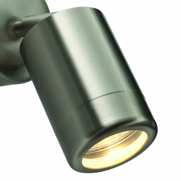 Metalowy kinkiet ścienny Odyssey ST5010S Saxby IP65 zewnętrzny regulowany srebrny chrom