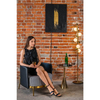 Salonowy fotel wypoczynkowy Venice MSE011000307.P02E43 złoty czarny biały