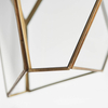 Geometryczna lampa wisząca Avery 73117 mosiądz przezroczysty