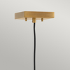 Lampa wisząca loftowa QN-ENSEMBLE1P-BB klatka drewniana