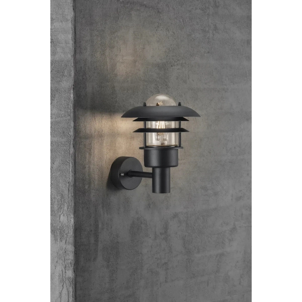 Metalowa lampa elewacyjna retro Lønstrup 71411003 IP44 czarny